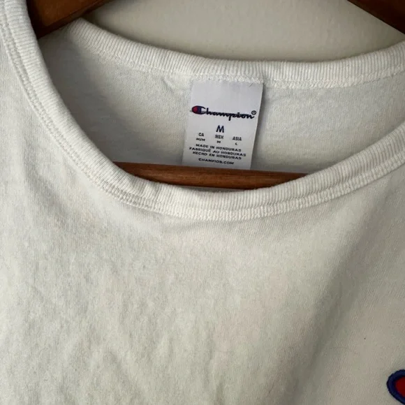 Champion Women's Short Sleeve White Tee - Picture 4 of 6